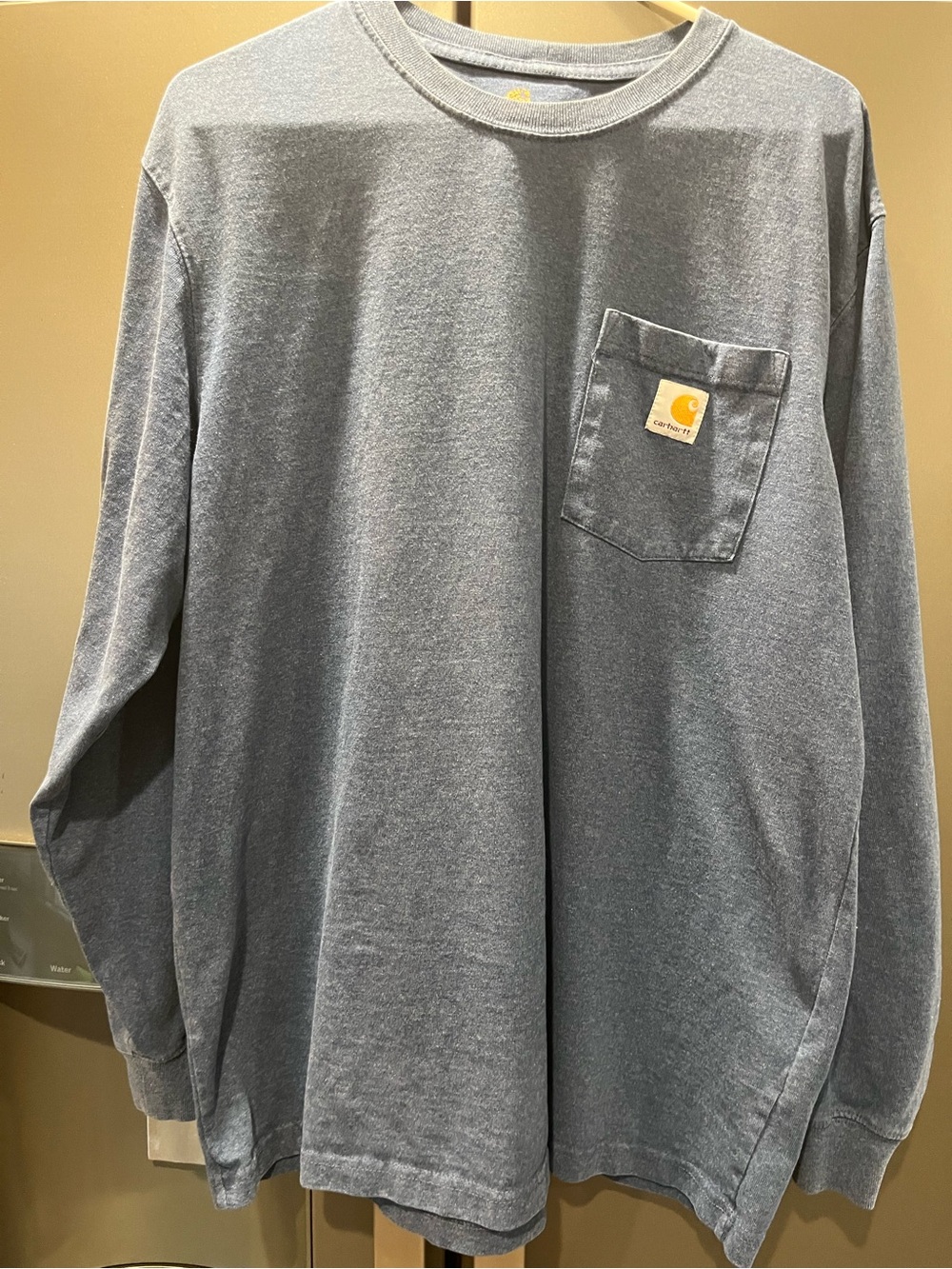 Carhartt Long-Sleeve Pocket T-Shirt in Blue